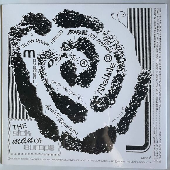 The Sick Man Of Europe NEW Sanguine Red Vinyl Record LP GOTH INDIE Electronic - Picture 3 of 3